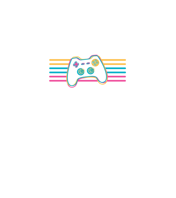 Gamer Controler Retro model negru pe tricou