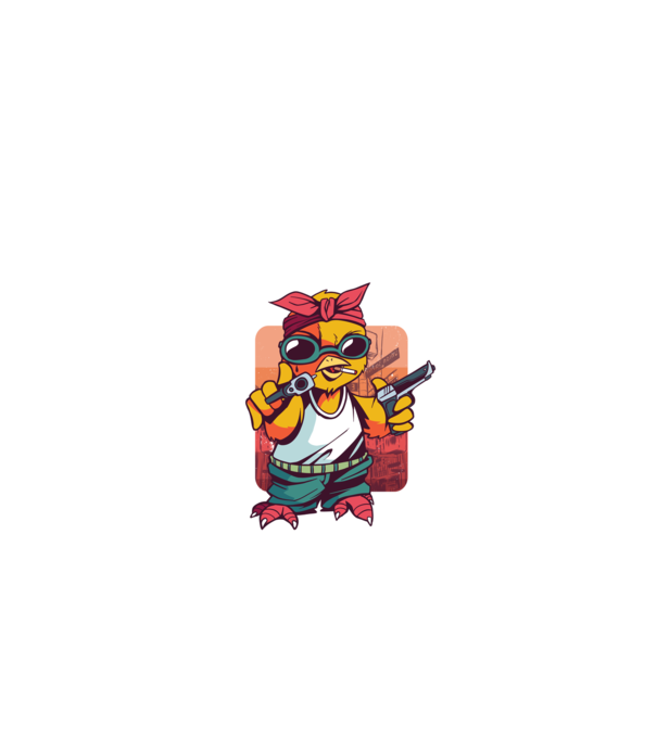 Pew Pew Pew Madafakas Pui model negru pe tricou