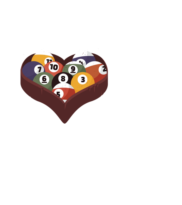 I break hearts - Biliard model negru pe tricou