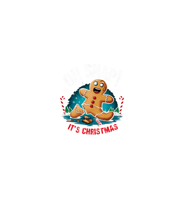 Oh snap! It's christmas Negru model negru pe tricou
