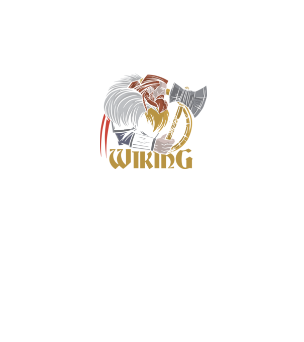 Viking model negru pe tricou