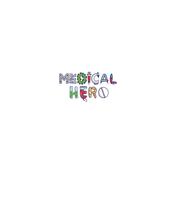 Medical Hero - Eroi de zi cu zi model alb/roșu pe tricou
