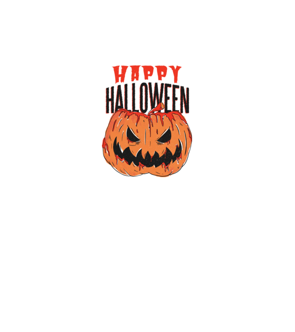 Happy Halloween Pumpkin model gri pe tricou