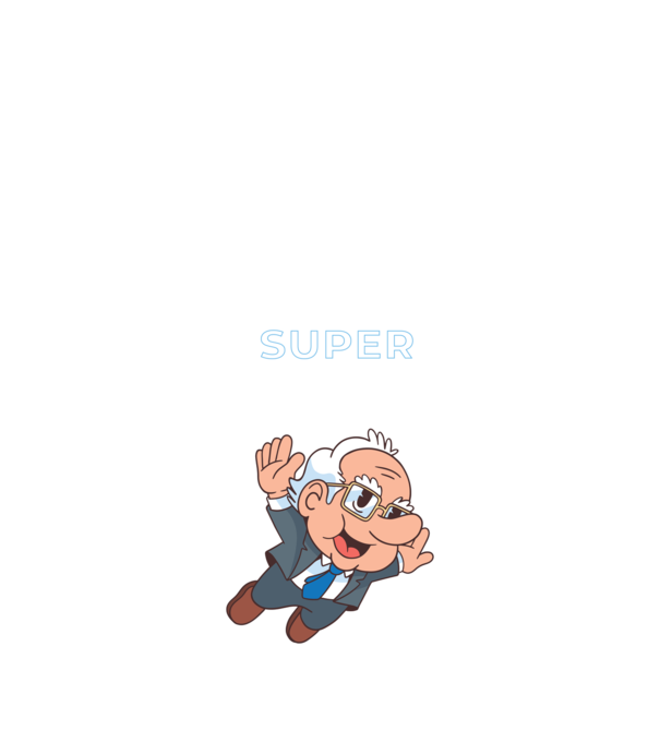 Super Bernie Sanders model nisipiu pe tricou