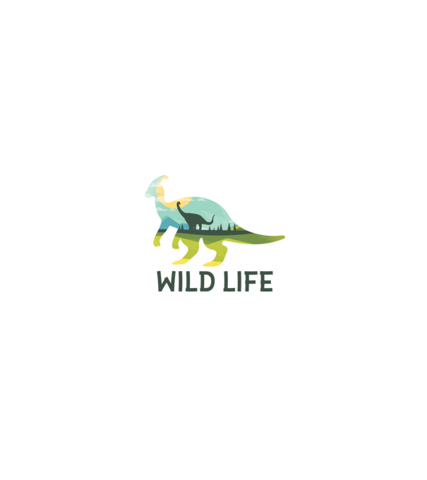 Dinosaur model negru pe tricou