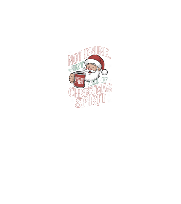 Christmas Spirit Santa model negru pe tricou