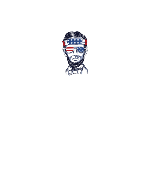 Lincoln USA model alb pe tricou