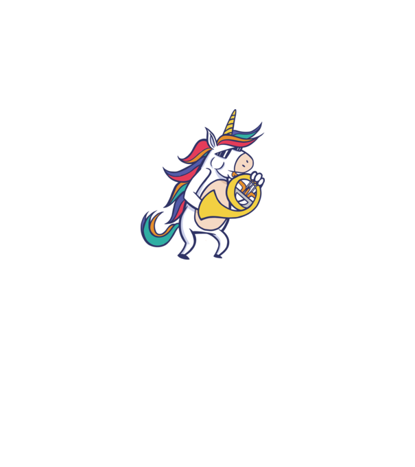 Unicorn Corn model gri pe tricou