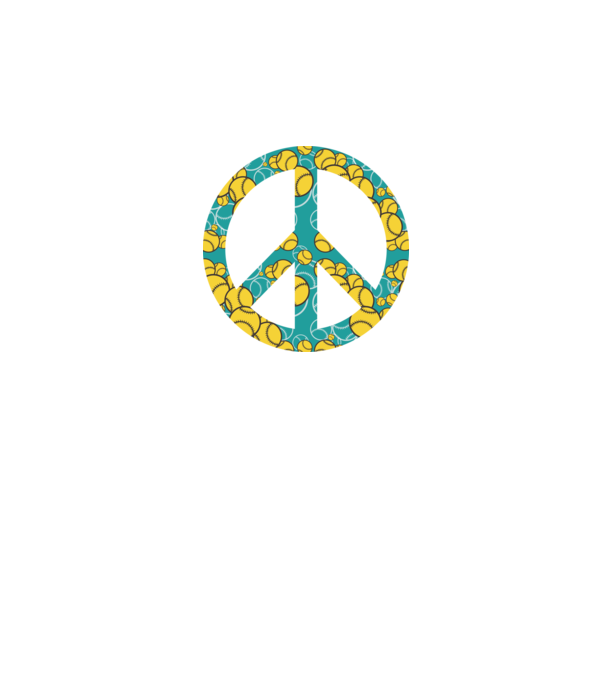 Simbol Baseball Peace model negru pe tricou