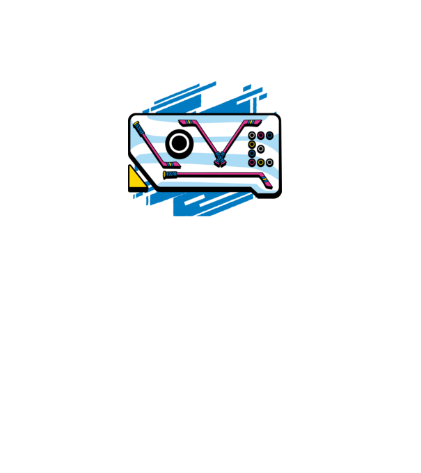 Love Hockey model alb pe tricou