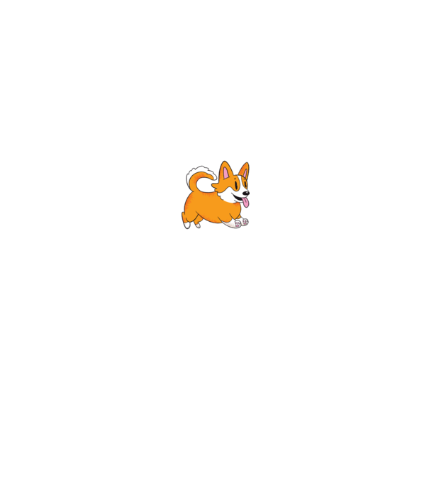 Tată de Corgi model negru pe tricou