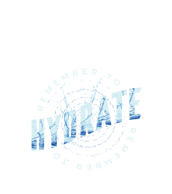 Remember to Hydrate model negru pe tricou