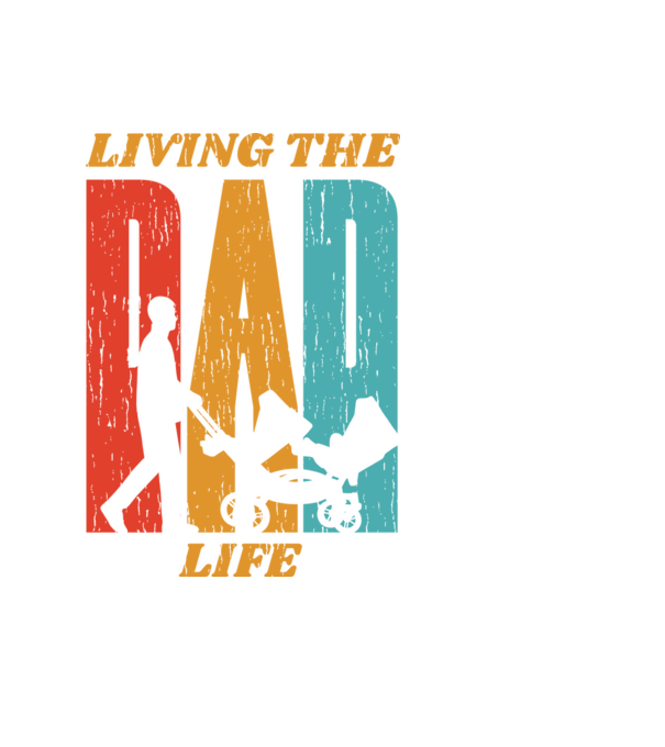 Dad Life pentru tata model negru pe tricou