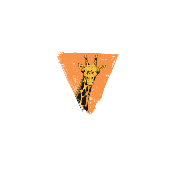 Girafă cool model gri pe tricou