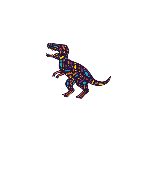 Dino bomboane model gri pe tricou