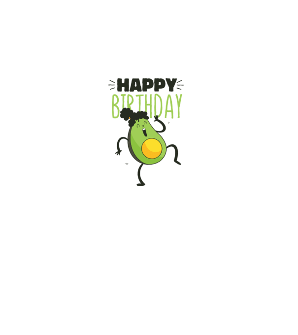 Avocado La mulți ani model gri pe tricou