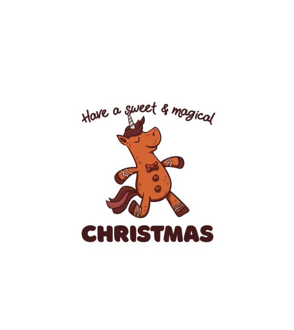 Have a sweet and magical Christmas model alb pe tricou