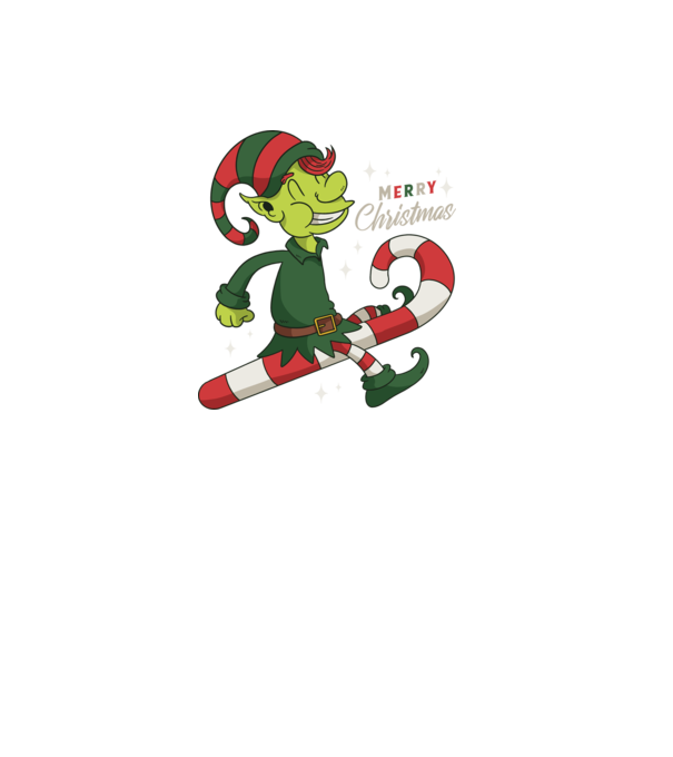 Crăciun Fericit Elf model negru pe tricou