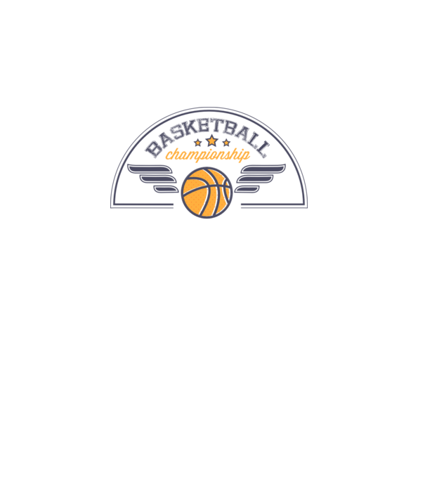 Basketball Championship model alb pe tricou