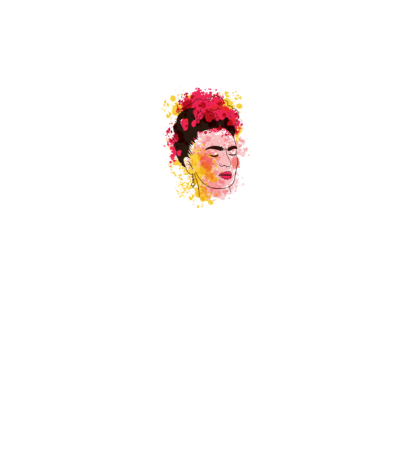 Frida Kahlo model alb pe tricou