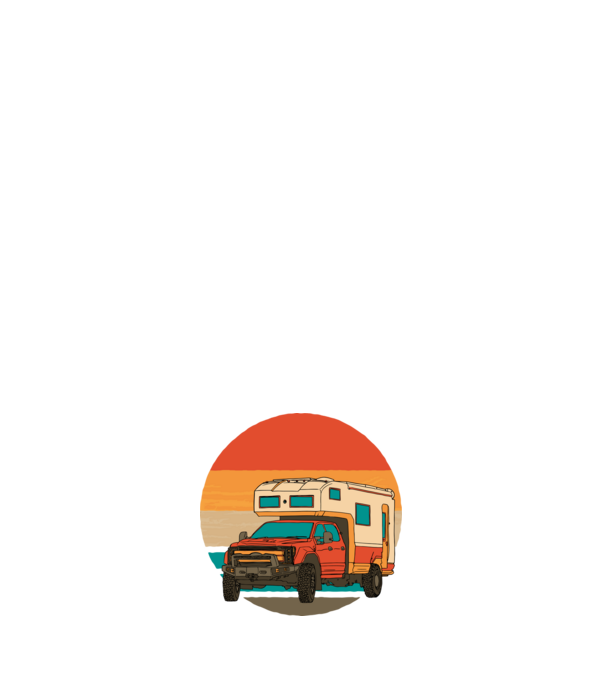 Campervan Retro model negru pe tricou
