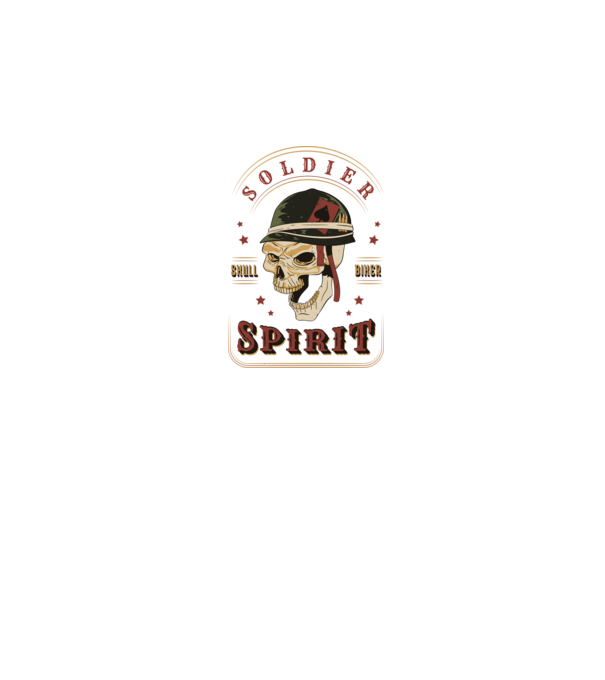 Soldat Craniu model negru pe tricou
