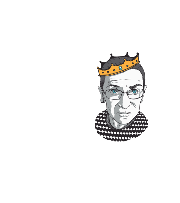 Ruth Bader Ginsburg model galben neon pe tricou