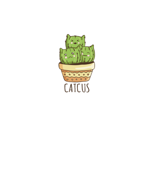 Catcus Pisică Cactus model gri pe tricou