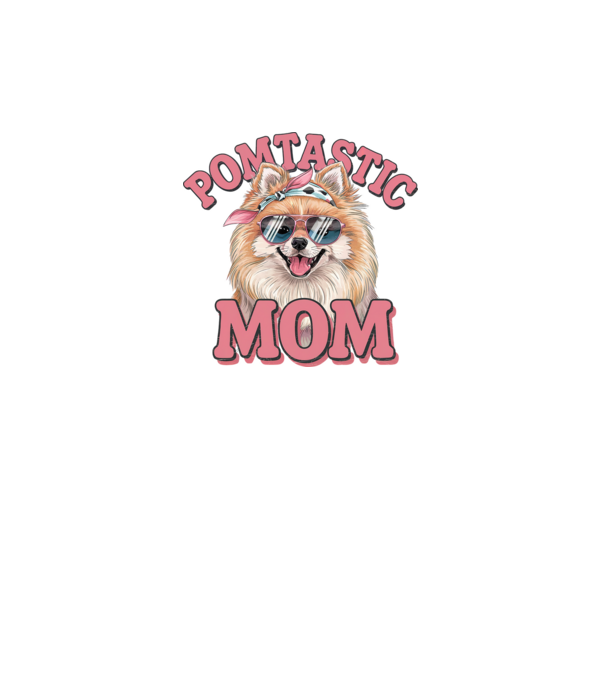 Pomtastic Mom model alb pe tricou