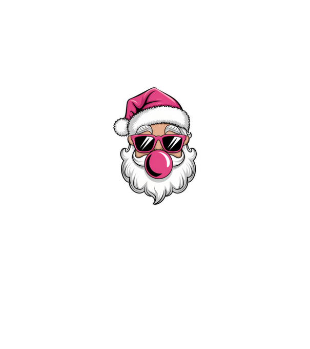 Bubble gum Santa 2 model negru pe tricou