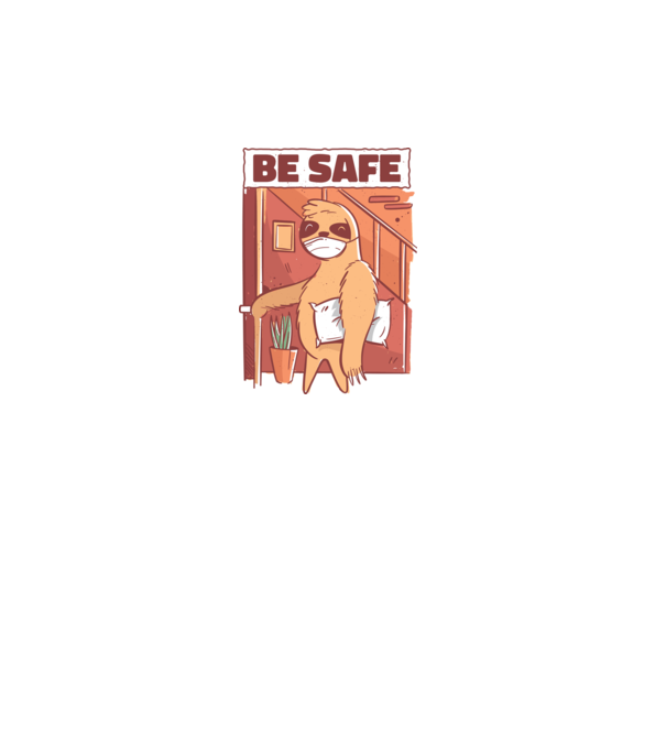 Leneș Be Safe model turcoaz pe tricou