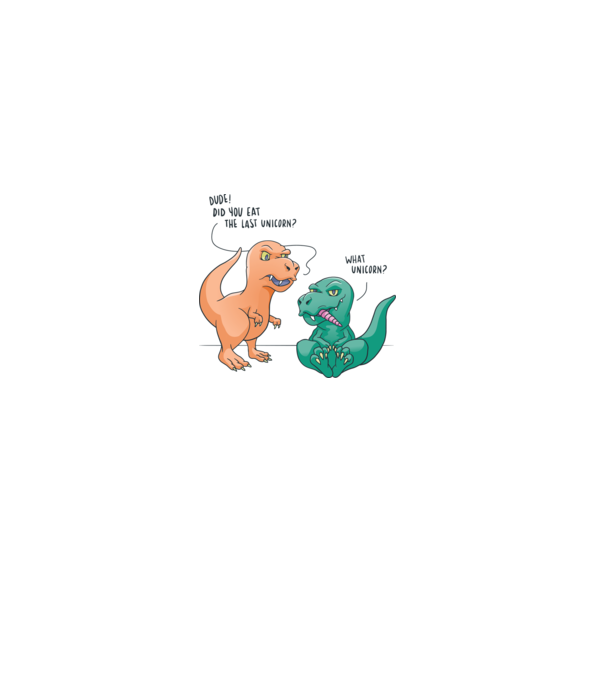 Tricou cu Dinozaur amuzant model alb pe tricou