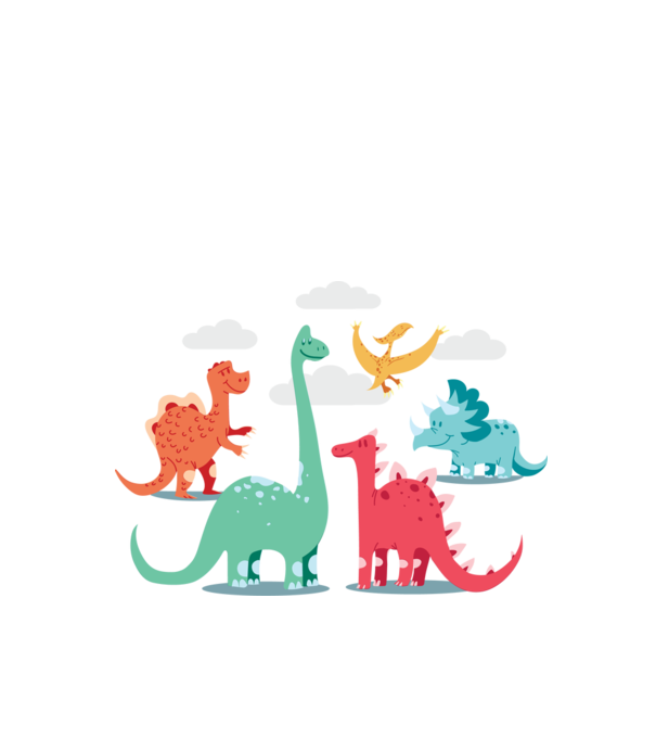 Dinozauri model negru pe tricou