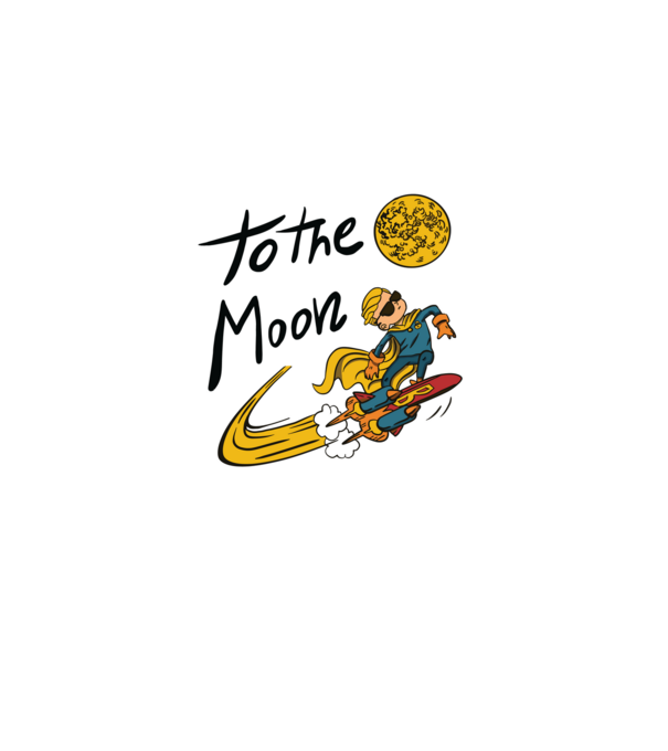 To the Moon Bitcoin model negru pe tricou