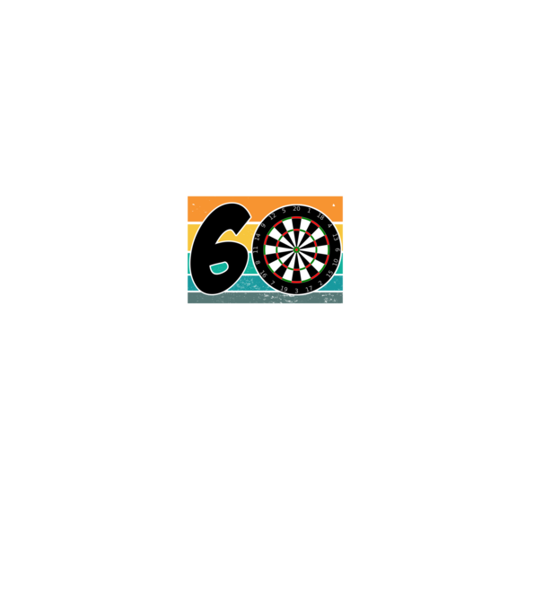'I''m not 60 I''m triple 20 darts birthday' model negru pe tricou