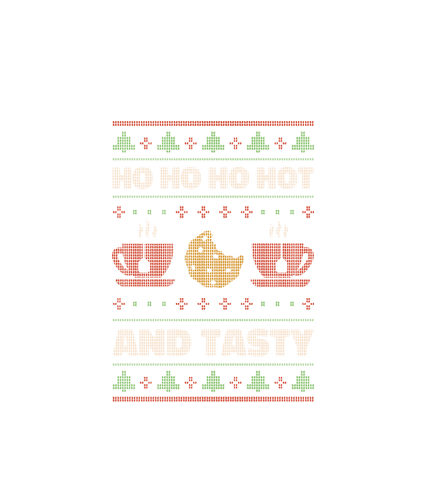 Ho Ho Ho Hot and Tasty Pulovăr urât model alb pe tricou