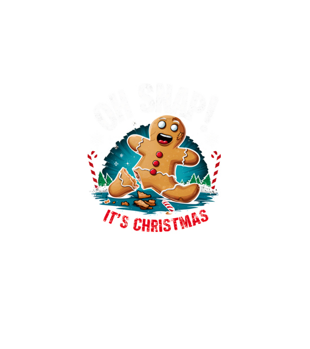 Oh snap! It's christmas Negru model negru pe tricou
