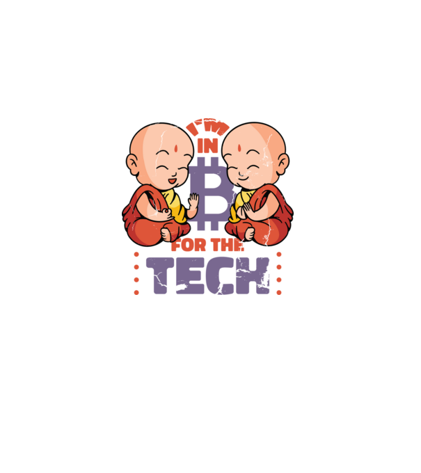 Călugări Buddha Bitcoin model negru pe tricou