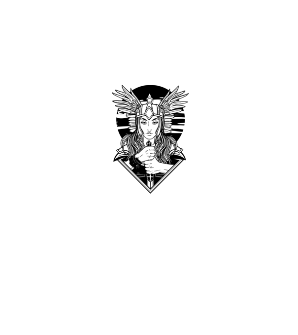 Zeița Valkyrie model gri pe tricou
