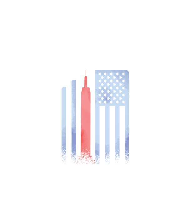 Usa Empire State Building model alb pe tricou