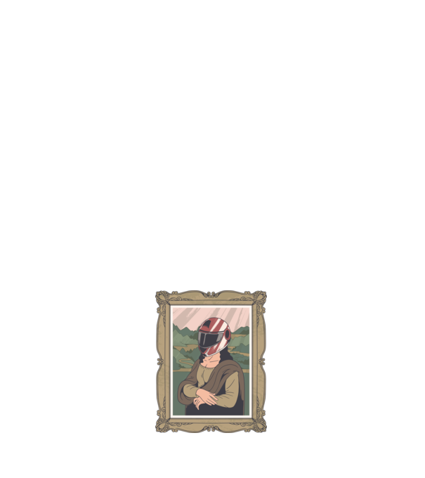 Mona Lisa Concurent model negru pe tricou
