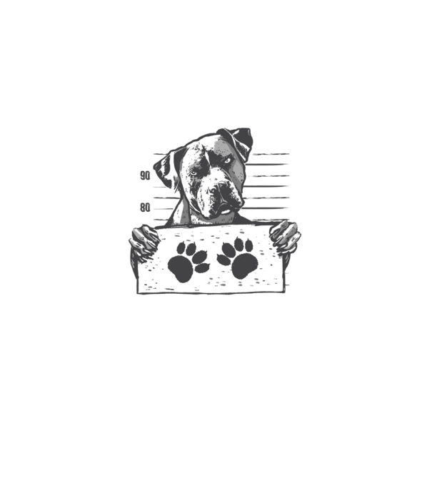 Staffordshire Terrier Închisoare model albastru deschis pe tricou