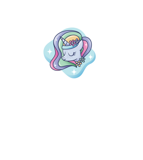 Cap de unicorn model mov pe tricou