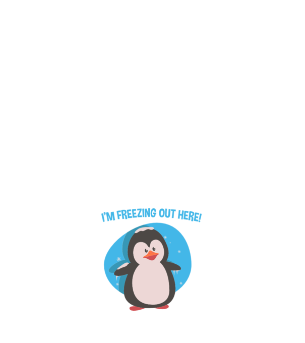 'I''m freezing out here' model negru pe tricou
