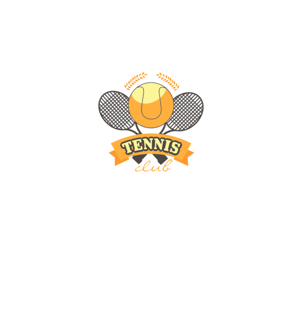 Tennis Club model alb pe tricou