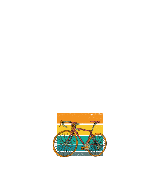 Bicicletă Retro model negru pe tricou