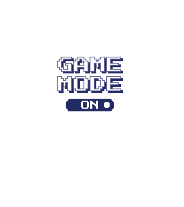 Game mode on Gamer pixel model nisipiu pe tricou