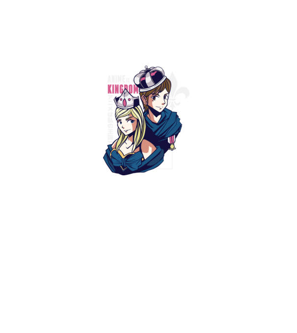 Anime este Regatul meu model turcoaz pe tricou