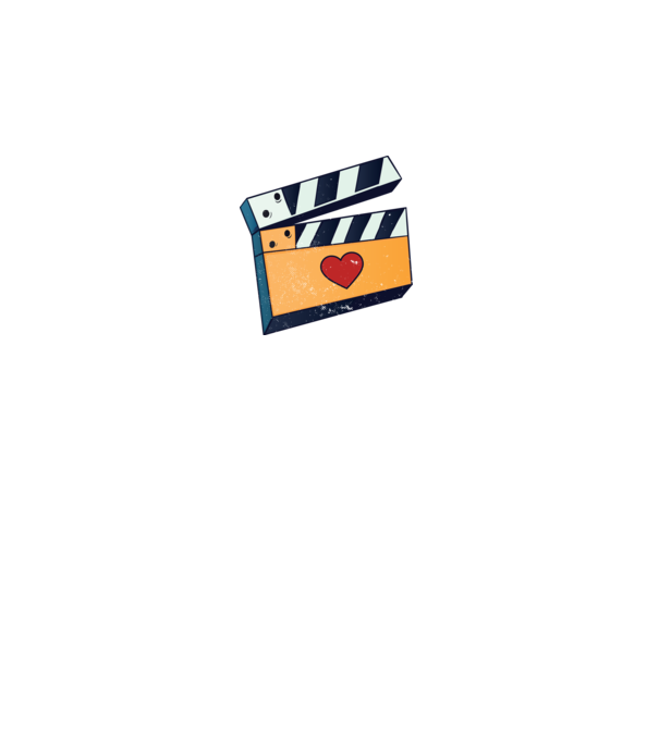 Cinema Film model alb pe tricou