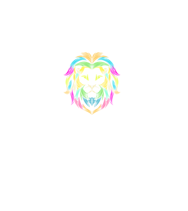 lion line art design model negru pe tricou